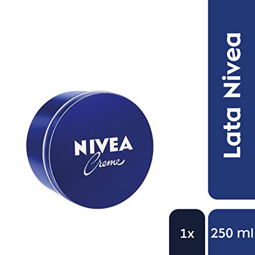 NIVEA Creme (1 x 250 ml), crema hidratante corporal y facial para toda la familia, crema universal para una piel suave e hidratada, crema multiusos