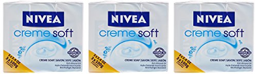 Nivea Crème Soft - Jabón cremoso - Con aceite de almendra - 3 x 100 g