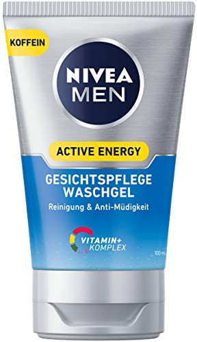 Nivea Men Active Energy Gel de cuidado facial, 100 mililitros