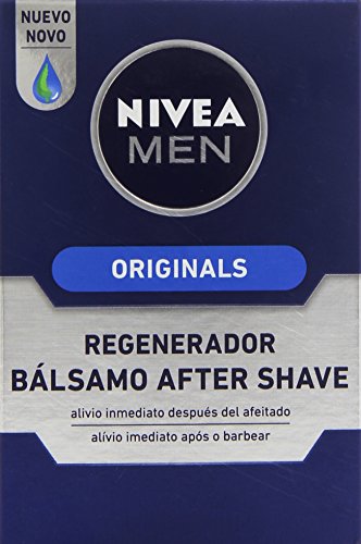 NIVEA MEN Protege & Cuida After Shave Bálsamo Hidratante (1 x 100 ml), con aloe vera y provitamina B5, para el cuidado de la piel después del afeitado