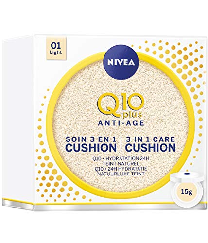 Nivea - Tratamiento 3 en 1 Cushion Q10 Plus, tez clara