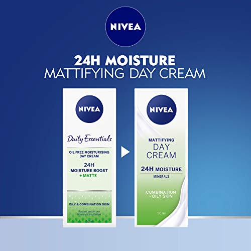 Niveavisage - Crema hidratante de día oil free, pack de 3 (3x50ml)