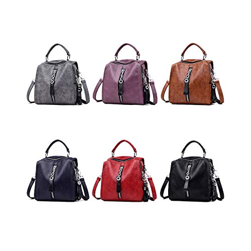 NIYUTA Mini Bolsos versátiles para Mujer Mochilas de Cuero Suave Mochilas