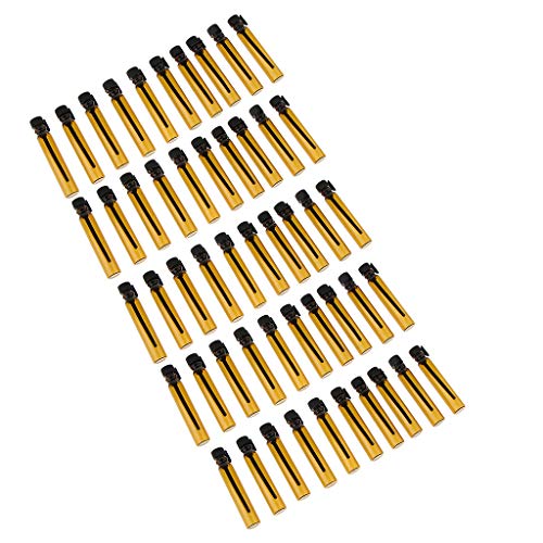 non-brand 50 Pcs Mini Amber Vidrio Aceites Esenciales Botellas Viales Contenedores 2ml