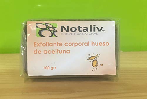 Notaliv Cosmética Natural Jabón exfoliante corporal hueso aceituna - 100g