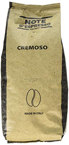 Note D'Espresso Café Cremoso en Grano - 2 Paquetes de 1 kg, Total: 2 kg