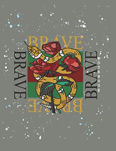 Notebook: Be brave cover and Dot pages, Extra large (8.5 x 11) inches, 110 pages, notebooks and journals: Volume 41 (Be brave notebook,with Dot pages, Extra large (8.5 x 11) inches, 110 pages)