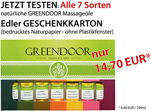 NUEVO Greendoor Aceite de masaje Naranja 100ml - BIO Aceite de Jojoba & Aceite de semilla de albaricoque, naturaleza pura Aceite de naranja - así ideal como Aceite corporal adecuado