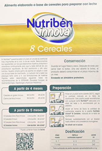 Nutribén Papillas Innova 8 Cereales 600 gr. Desde Los 5 Meses