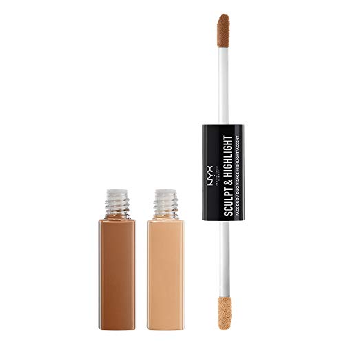 NYX Professional Makeup Maquillaje De Contouring Sculpt & Highlight tono 2 Almond Light color Beige