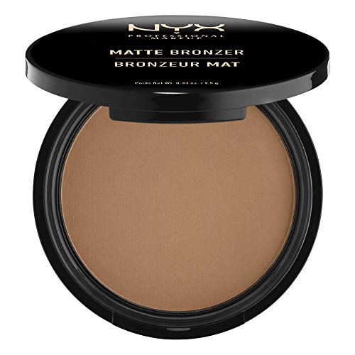 NYX Professional Makeup - Polvos Bronceadores Compactos Matte Bronzer, Fórmula vegana con Acabado Mate - Tono Deep Tan