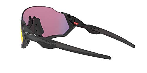 Oakley Flight Jacket Gafas de sol, Rectangulares, 1, Negro