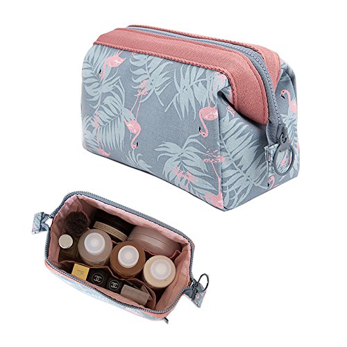 OFKPO Impermeable Maquillaje Bolsa/Viaje Lindo Cosmético Bolsa de Almacenamiento/de Artículos de Tocador Mujeres y Niña, Rosa (Flamingo)