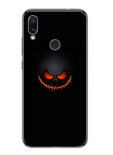 Oihxse Compatible con Huawei Honor 7A/Y6 2018 Funda Silicona Transparente Suave Gel TPU Carcasa Ultra-Delgado Patrón Protector Caso para Huawei Honor 7A/Y6 2018 Cover Bumper (Diablo)