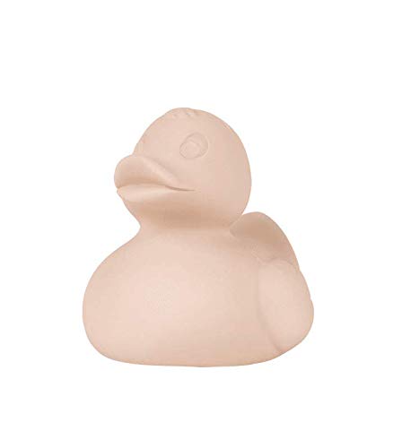 Oli&Carol - Juguete de baño de Caucho Natural, Patito Elvis para bañera, Nude, 8 cm