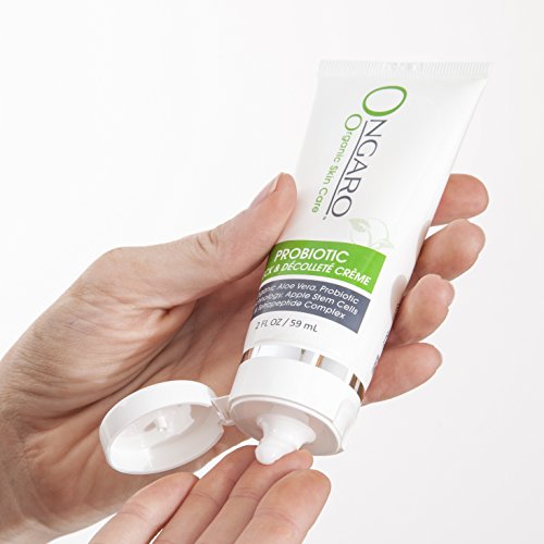 Ongaro Crema Orgánica Para Cuello y Escote; La Mejor Crema Para el Cuello Para Estirar y Levantar la Piel Caída con Tecnología Probiótica, Vitamina A, C y E, Células Madre de Manzana y Péptidos; 2 oz