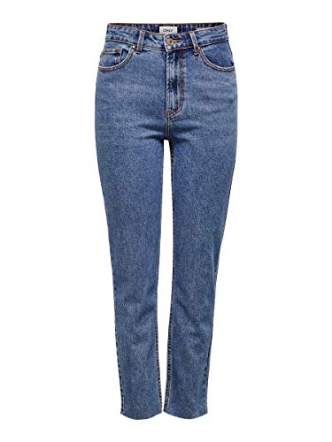 Only 15171549 Vaqueros Straight, Azul (Dark Blue Denim Dark Blue Denim), 36 /L34 (Talla del Fabricante: 28) para Mujer