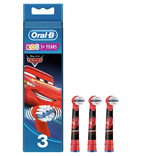 Oral-B Kids - Cabezales de Recambios, Apto para Niños Mayores de 3 Años, 1 Pack de 3 unidades, Modelos surtidos