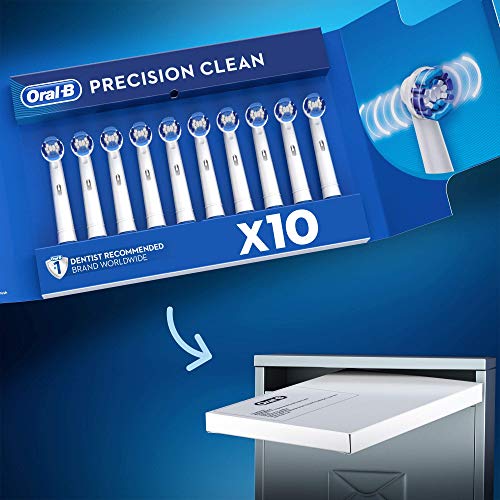 Oral-B Precision Clean Cabezales de Recambio, Tamaño del Buzón, Pack de 10 Unidades