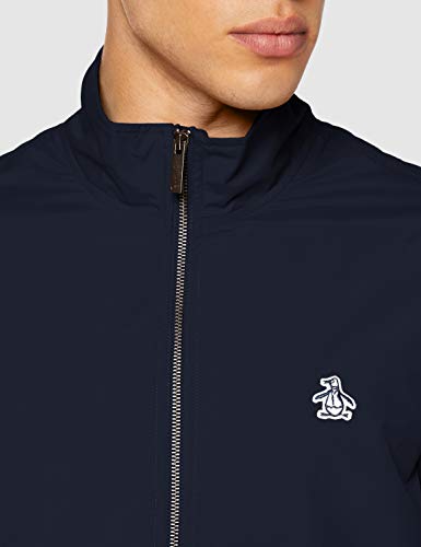 ORIGINAL PENGUIN Lightweight Sticker Pete Blouson Chaqueta, Azul (Dark Sapphire 413), Small para Hombre