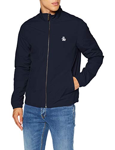 ORIGINAL PENGUIN Lightweight Sticker Pete Blouson Chaqueta, Azul (Dark Sapphire 413), Small para Hombre