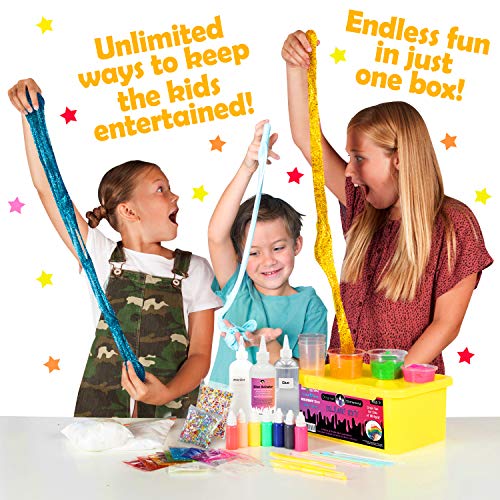 Original Stationery Kit de Slime - Implementos para hacer Slime de Cristal, Alien, Flexible, Brillante, Slime de Unicornio y más - Regalos para niñas y niños