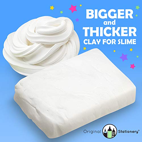 Original Stationery Soft Clay para Slime - Arcilla Suave o Pasta para Modelado Agrega al pegamento y a la espuma de afeitar para hacer un Slime de mantequilla 230 gramos - Sirve para 10 Slimes