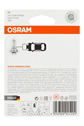 Osram 64210-01B Lámpara Standard Halógena para Faros H7 PX26d 55W 12 V