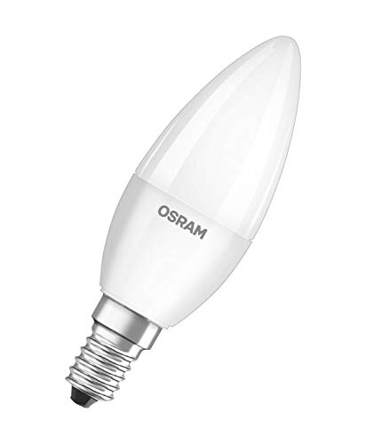 Osram 819610 Bombilla LED E14, 5 W, Blanco, 4 Unidades, vela, plástico