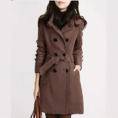 Overdose Chaqueta De Invierno para Mujer Casual Outwear Parka Cardigan Slim Coat Overcoat Invierno Abrigo