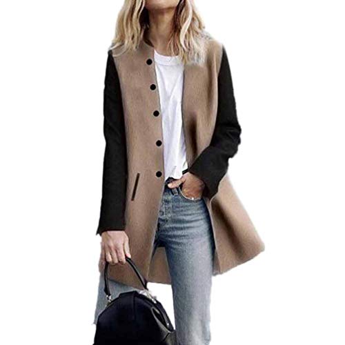 Overdose Chaqueta para Mujer De Manga Larga Casual Chaqueta Lady Coat Jumper Knitwear Nuevas Tapas Superiores