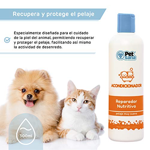 Pack Champu Perro Pelo Blanco + Acondicionador suavizante intensificador de Color Brillo Espectacular para Razas como Caniche, West Highland Terrier, Sky Terrier para Perros con Tonos claros