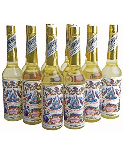 PACK DE SEIS (6)  BOTELLAS DE Agua de Florida Original Peru Amarilla 270 ml.