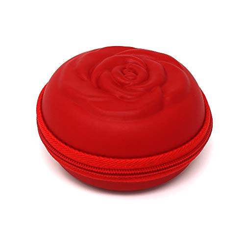 Pack Sileu Travel: Copa menstrual Rose - Modelo de iniciación - Talla L, Rojo, Flexibilidad Standard + Estuche de Flor Rojo + Esterilizador Plegable, Rojo