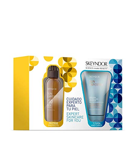 PACK SOLAR SUN EXPERTISE. ACEITE SECO PROTECTOR SPF50 + EMULSIÓN AFTERSUN + REGALO - SKEYNDOR