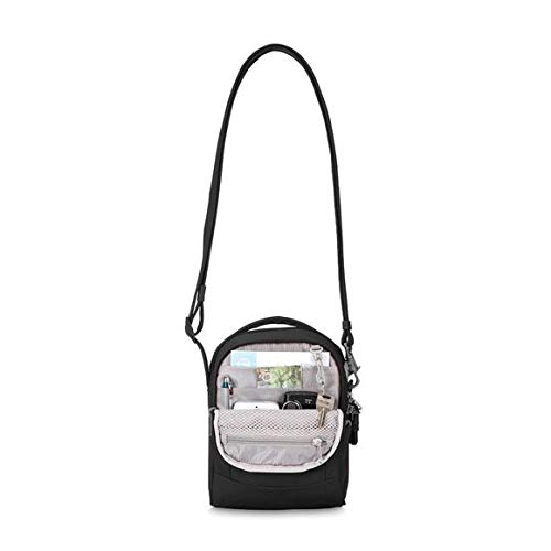 PacSafe Metrosafe LS100 Anti-Theft Cross Body Bag Bolso Bandolera, 23 cm, 3 Liters, Negro (Black 100)