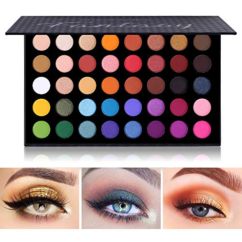 Paleta de sombras de ojos de colores Contorno de maquillaje Paleta de sombras de ojos metálicas Maquillaje Brillo mate 40 colores Altamente pigmentado Profesional Cálido Bronce natural Neutro ahumado