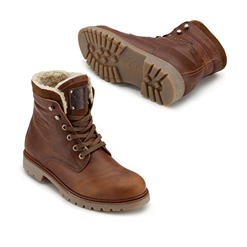 Panama Jack Panama 03 Aviator, Botas Militar para Hombre, Marrón (Cuero C22), 43 EU