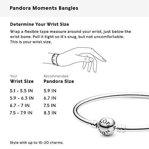 Pandora 590713-21 - Pulsera de plata de ley, diámetro 7cm