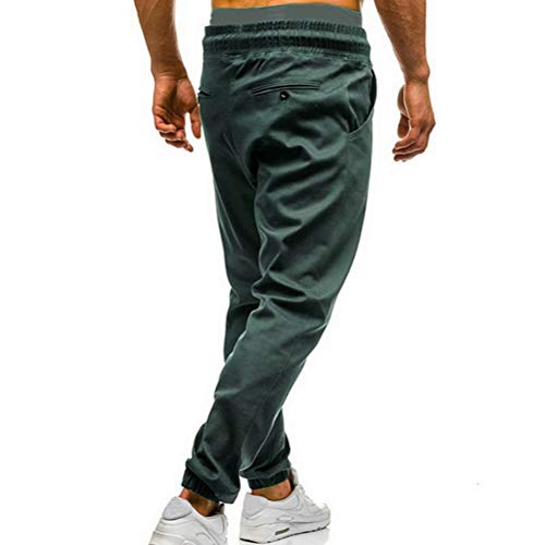 Pantalones de Entrenamiento de los Hombres Cintura elástica Deportes al Aire Libre Ocio Hip Hop Masculino Gimnasio Leggings Pantalones de Correr