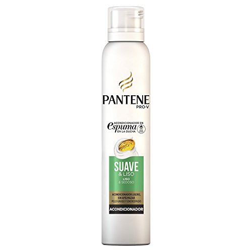 Pantene Pro-V Suave Y Liso Acondicionador En Espuma Para El Cabello Encrespado Y Fino 180 ml