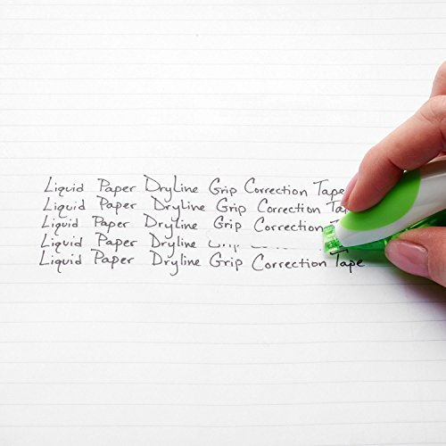 Paper Mate Liquid Paper DryLine Grip cinta correctora, verde