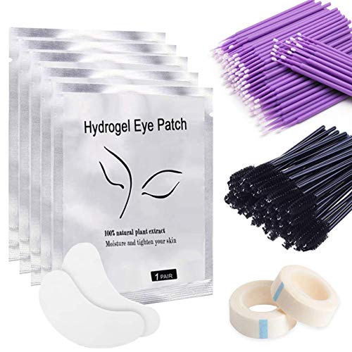 Parches para Pestañas, Aikvigss 50 Pares Parches Extensiones de Pestañas Almohadillas de Gel para Ojos Under Eye Gel Pads Parches Ojos Pestañas para Pro Salon Extensión Individual de Pestañas