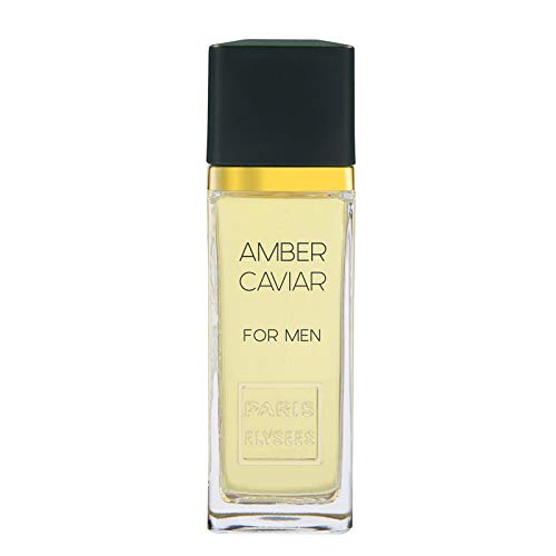 Paris Elysées Amber Caviar - Colonia para hombre, 100 ml