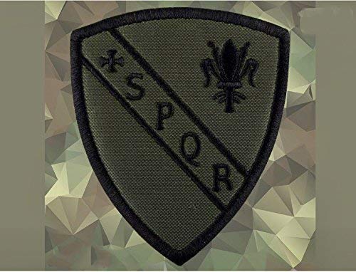 Patch bordado SPQR Antica Roma GLADIATORI parche termoadhesivo cm 6,7 x 7,7 Replica