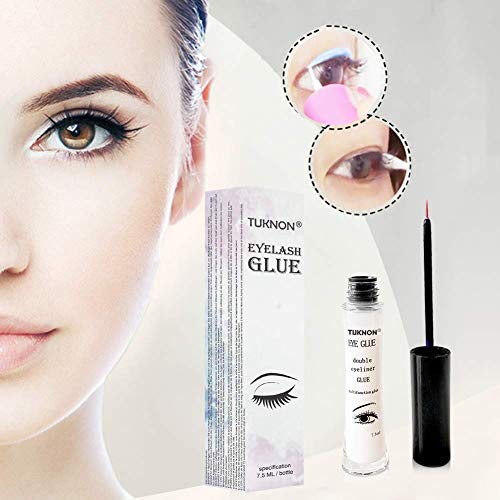 Pegamento Pestañas Postizas, Eyelash Extension Glue, Pegamento transparente para pestañas, Secado Rápido, Firme, larga duración, 7.5ml