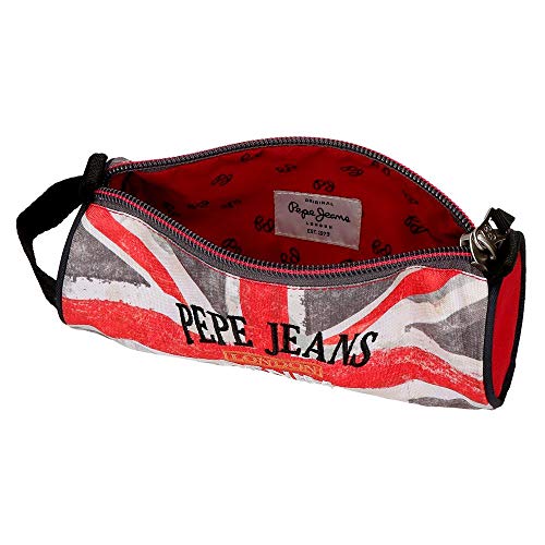 Pepe Jeans 6424161, Estuche con Asa Lateral, 23 cm, 1.86 litros, Rojo/Azul/Blanco