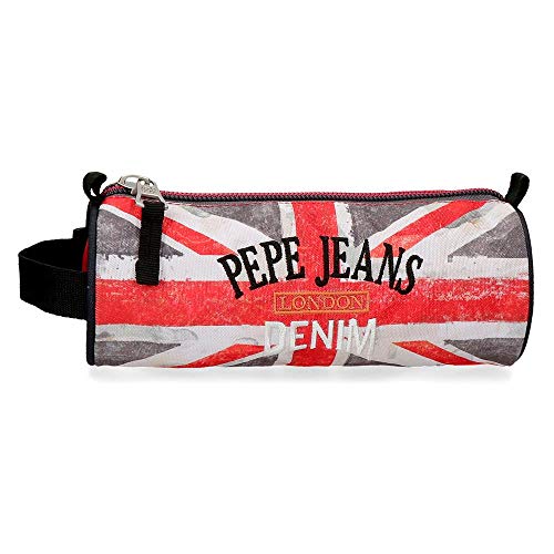 Pepe Jeans 6424161, Estuche con Asa Lateral, 23 cm, 1.86 litros, Rojo/Azul/Blanco