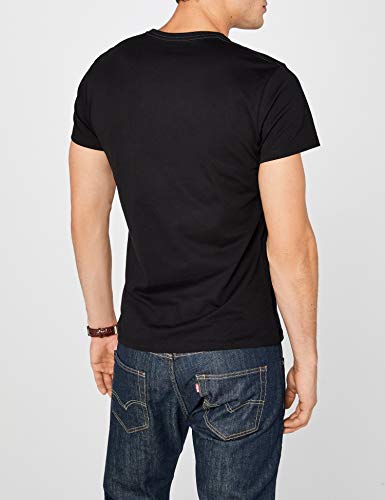 Pepe Jeans Eggo, Camiseta Para Hombre, Negro (Black), X-Large