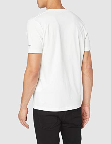 Pepe Jeans Jacson Camiseta, Blanco (Canvas White 810), Large para Hombre